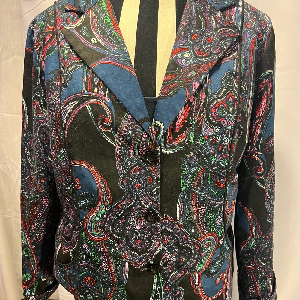Coldwater Creek Paisley Blazer